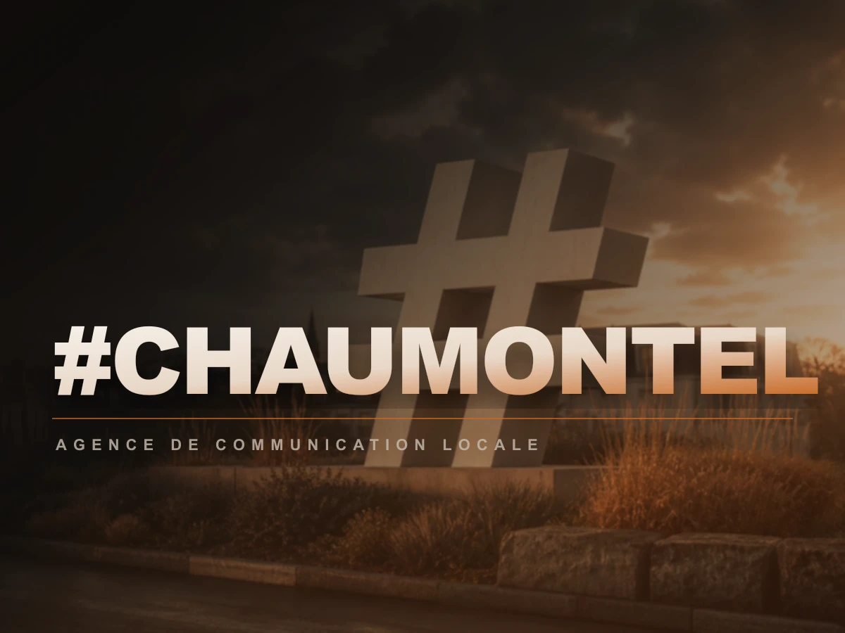 Détail conceptuel du hashtag Chaumontel