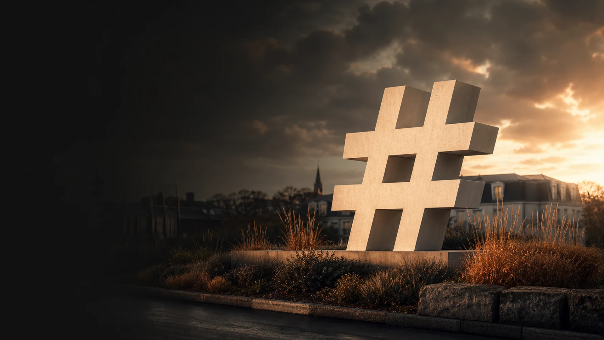 Hashtag monumental inspiré de Chaumontel